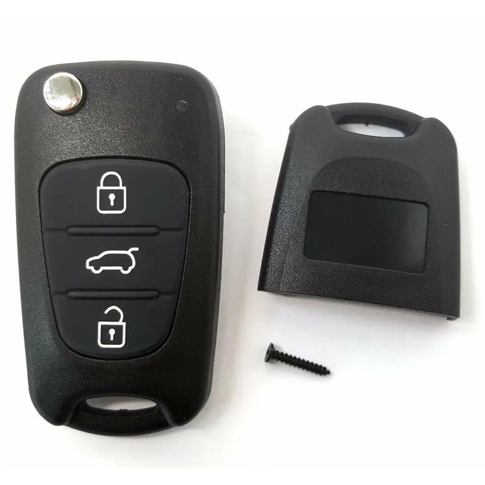 A Pair Of 3-Button Flip Key Cases For Hyundai I10 I20 I30 Ix35 Ix20 Car Key Protective Case Car Accessories