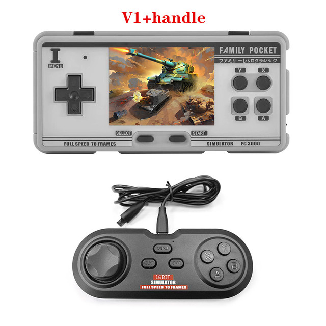FC3000 V2 IPS Handheld Game Console Video Gaming Console with 4000+ Retro Games 10 Simulator Pocket Game Player IPS Screen