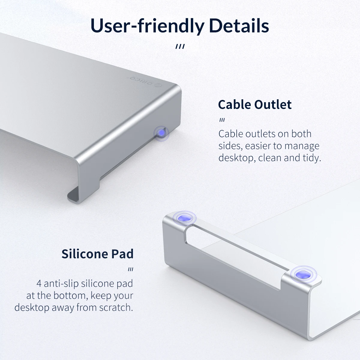 Universal Laptop Riser, Metal Desktop, Organizador para