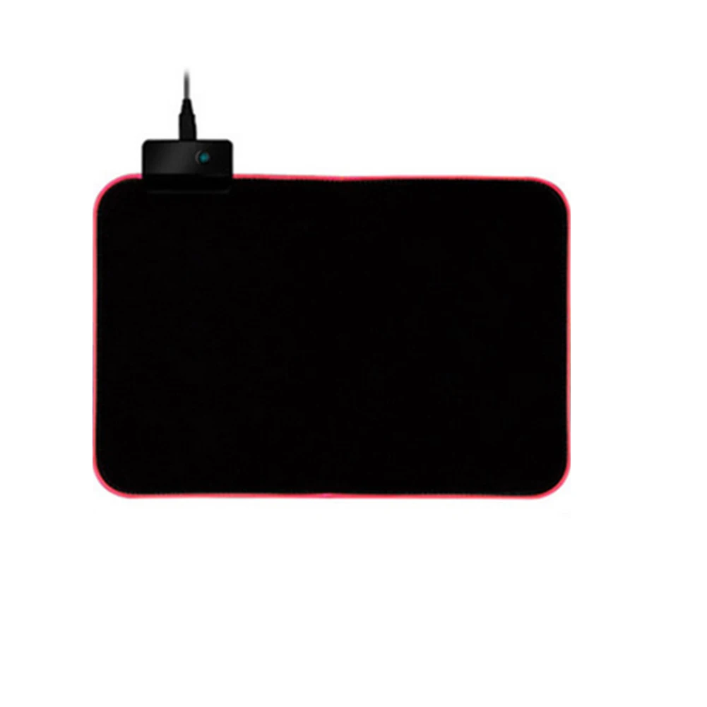 Small Игровой коврик для мыши RGB светящийся светодиодный Противоскользящий портативный для ПК компьютера ноутбука LFX-ING - Цвет: Small