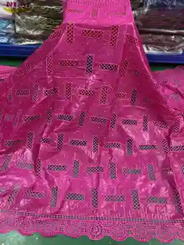 

NIAI Bazin Riche Getzner Fabric African Lace Fabric 2020 High Quality Brode Cotton Nigerian Lace Fabrics For Dress XY3348B-2