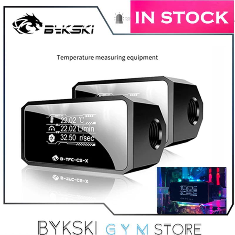 Bykski Computer Water Cooling Alarm,Digital OLED Display, Temperature
