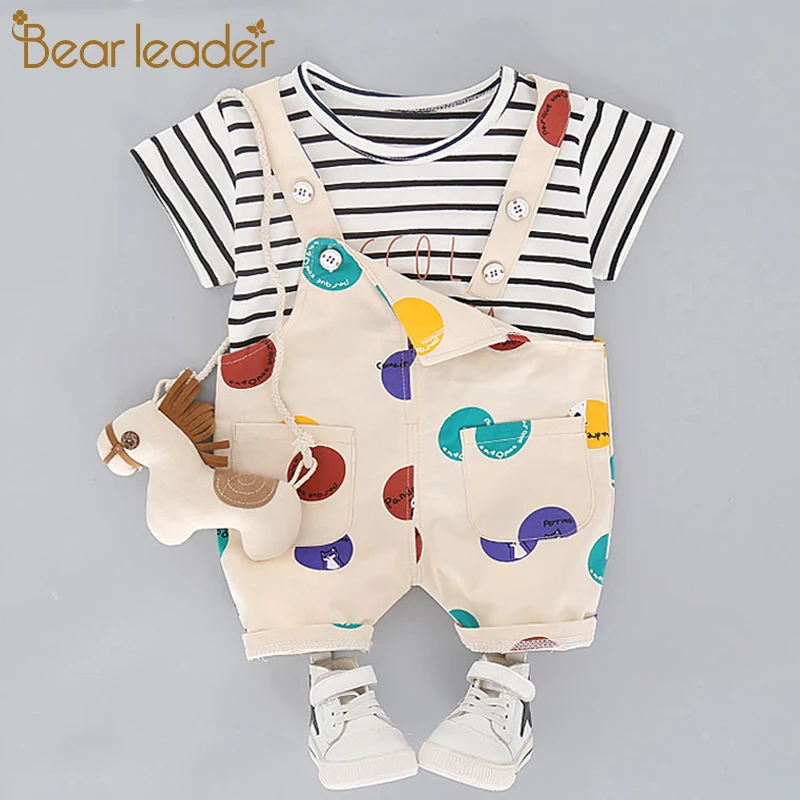 Bear Leader/комплект одежды для мальчиков, новые весенние вечерние костюмы комплекты с рисунками для Малышей Рубашка с длинными рукавами+ штаны, детская одежда для мальчиков Детский комплект из 2 предметов