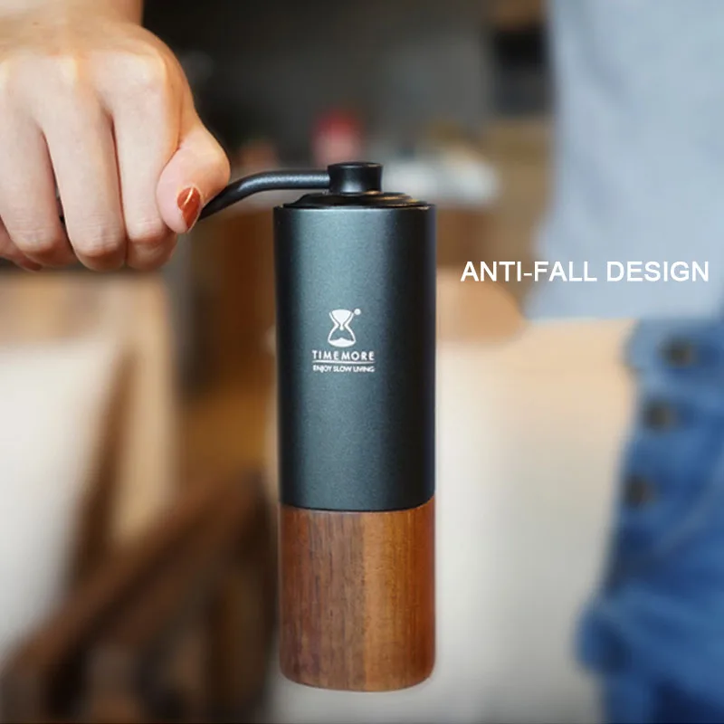 Proffesional Manual Coffee Grinder for Home Office Drip Coffee Espresso French Press Travelling Portable Steel Burr Coffee Mill