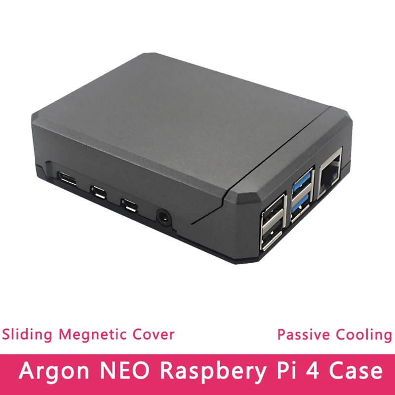 Для Argon NEO для Raspberry Pi 4 Чехол Алюминиевый металлический корпус раздвижной netic