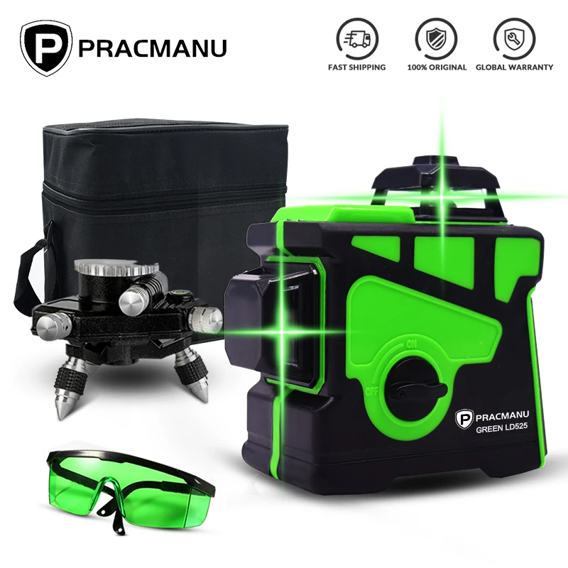 Уровень лазерный PRACMANU 12 линий самовыравнивающийся|Лазерные уровни| |
