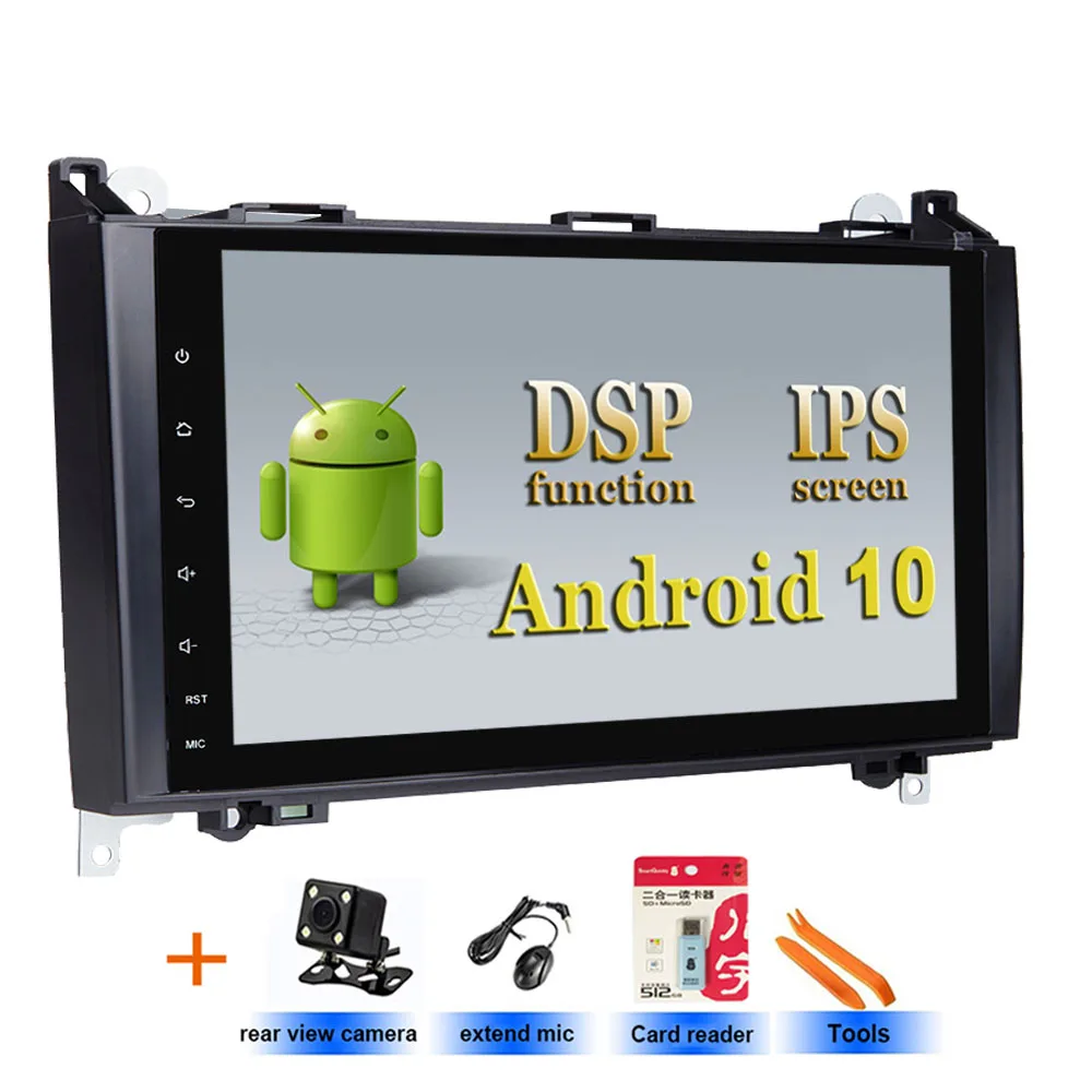 DSP ips Android 10 wifi без DVD gps головное устройство для Mercedes Benz B200 A B класс W169 W245 Viano Vito W639 Sprinter W906 BT Радио - Цвет: 2G Camera