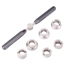 7 шт./компл. задняя крышка ближе открывающий инструмент для часов устройство для удаления рукоятки ремонт в часовой мастерской инструменты удобно значительно повышает эффективность