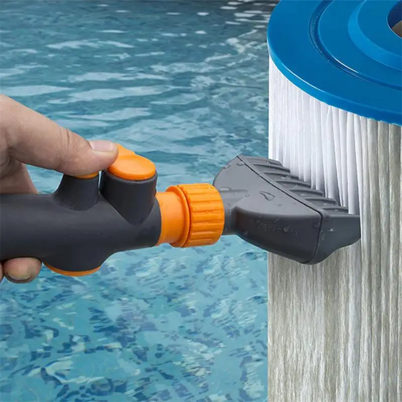 piscina filtro cleaner ferramenta de lavagem escova handheld piscina limpeza acessórios para piscina filtro escova limpeza