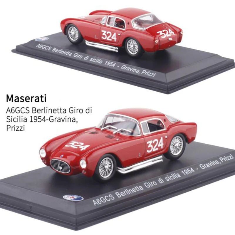  1:43 Scale Metal Alloy Classic Maseratis Racing Rally Car Model Diecast Vehicles Toys For Collectio