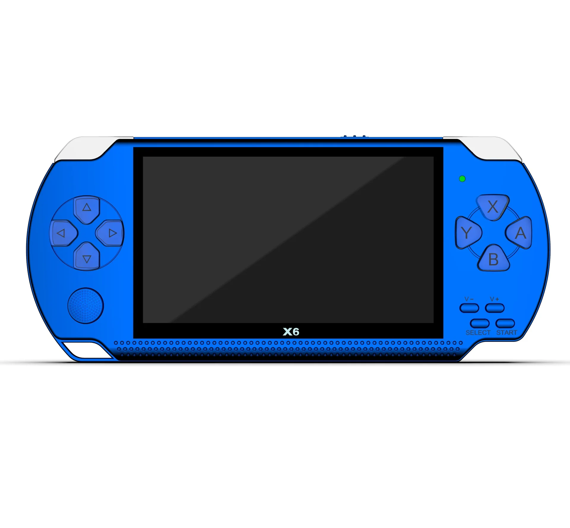 blue Портативная игровая машина psp, 64 бит, 8 ГБ, Аркадная Игра NES, винтажная sup игра, ручной MP5 плеер, 1500 мАч, ретро видео игра - Цвет: blue