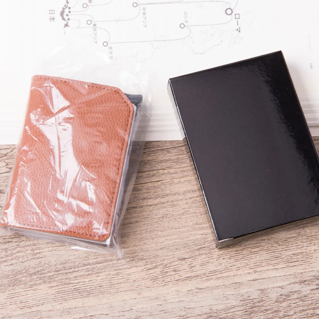 Смарт-кошелек Бизнес-держатель для карт Hasp Rfid всплывающее портмоне Алюминиевый металлический кредитный бизнес мини карточный кошелек дропшиппинг для мужчин и женщин
