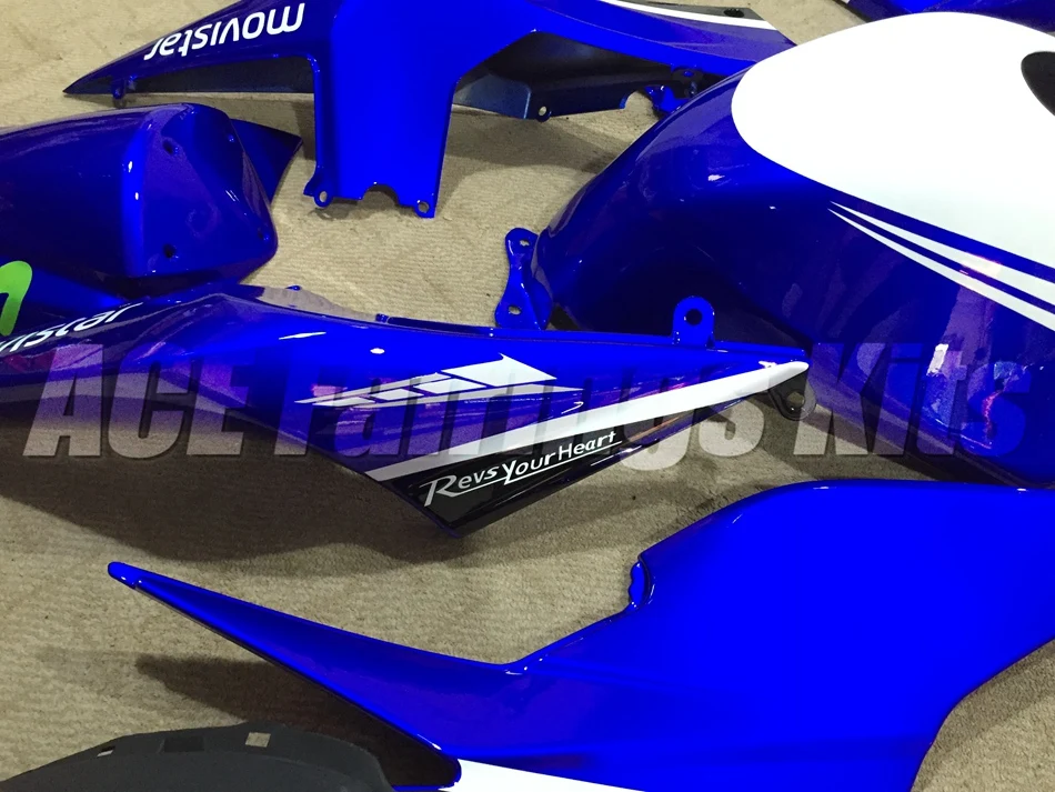 ABS Обтекатели набор подходит для Kawasaki Ninja 250 EX250 ZXR250 2008- 08 09 10 11 12 13 14 15(литьевая форма)+ крышка бака синий