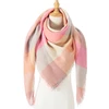 2022 Women Cashmere Winter Scarf Knit Pashmina Bandana Plaid Female Warm Triangle Scarves Blanket Shawls and Wraps Bufanda ► Photo 1/6