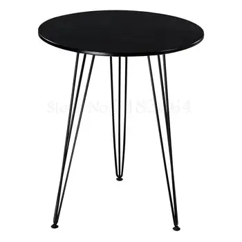 

Nordic Ins Net Red Iron Coffee Table Small Square Table Round Table Simple Modern Negotiation Table Round Table And Chair