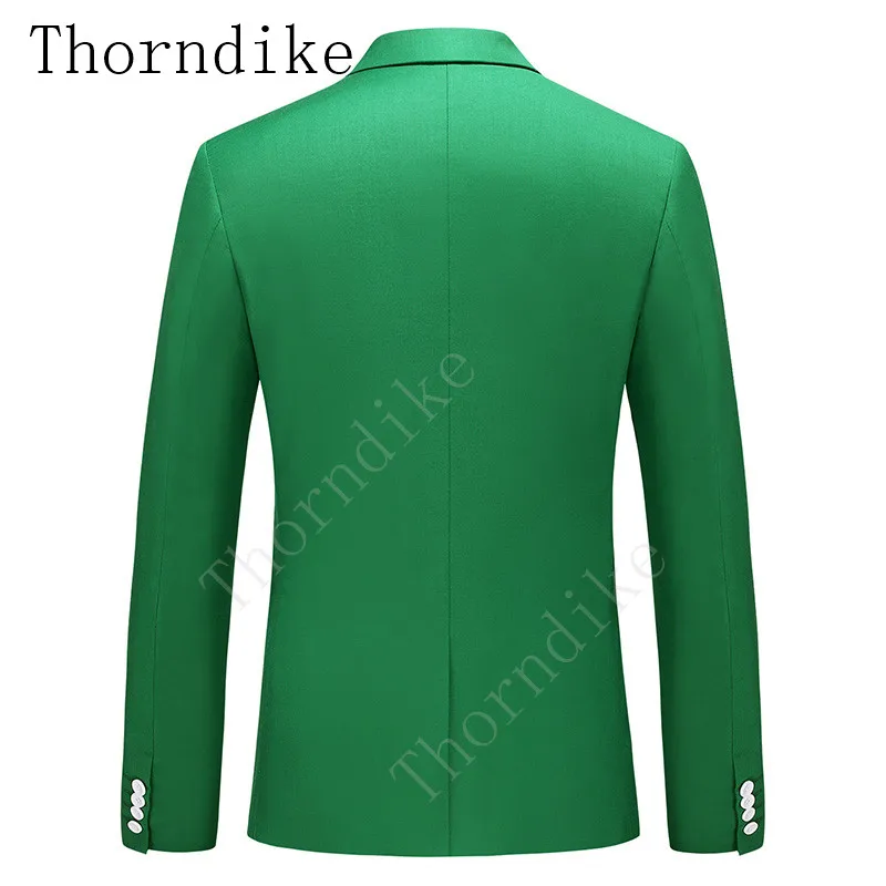 Thorndike новый стиль зеленый Повседневный деловой мужской костюм офисный Custome Homme