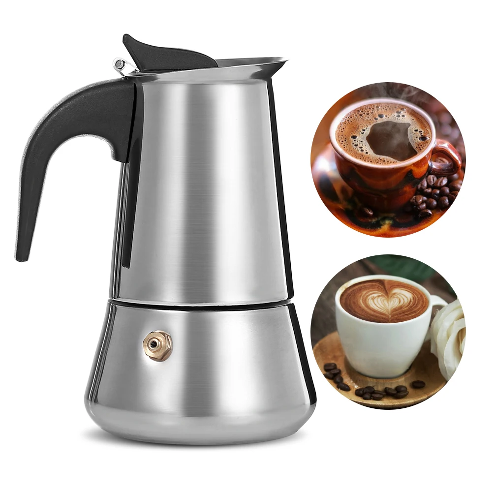 Кофеварка Moka из нержавеющей стали кофеварка для приготовления эспрессо