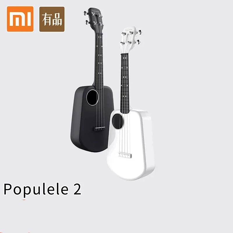 Guitarra Eléctrica acústica con para concierto, ukelele Original de 2 y pulgadas, LED, por aplicación, USB, 4 cuerdas - AliExpress Productos electrónicos