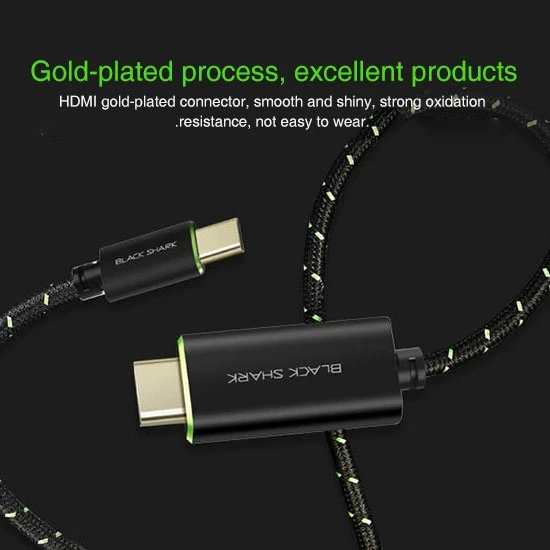 Xiaomi Blackshark USB-C/type-C к HDMI Мужской адаптер нейлоновый плетеный кабель