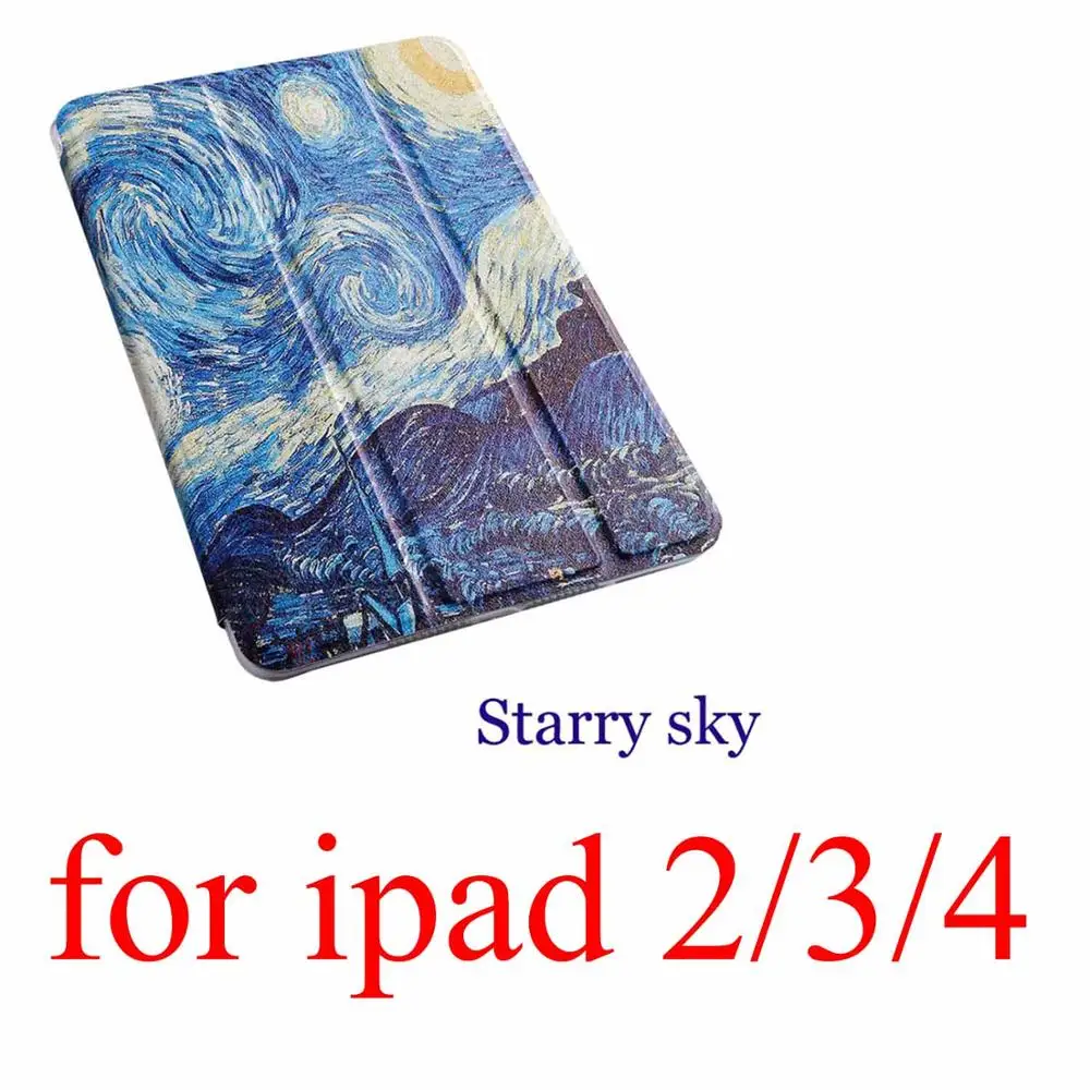 Чехол для планшета с мультипликационным принтом для Apple ipad 2 3 4 9,7 Pro Smart wake Sleep fundas fold Stand cardined cover capa bag для Air 1 2 - Цвет: for pad 2 3 4