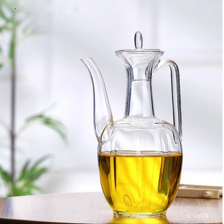 

Creative Transparent Heatable Anti-Song Ewer Glass Teapot Italics Some Tea Heat-resistant Glass Ewer Tea Bottle