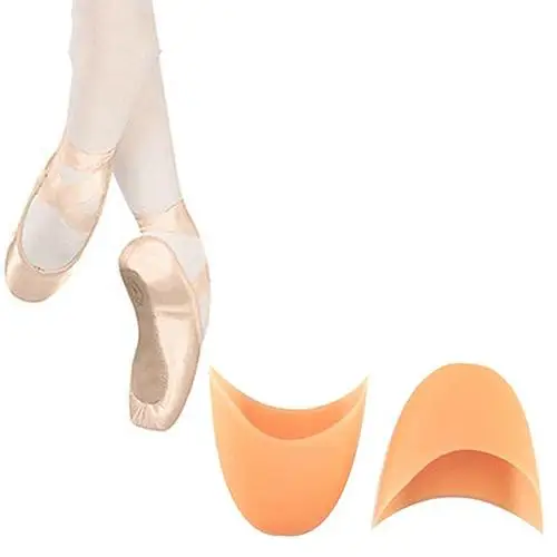 

Women Girl Soft Silicone Nudes Pointe Ballet Dance Shoes Pads Foot Care Toe Cap Help relieve the stress and pain caused by your