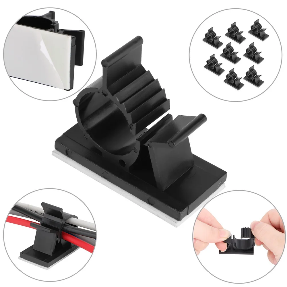 

Car-styling Cord Cable Wire Clear Up Car Wire Fixed Clip Self-adhesive Auto Charger Line Clasp Clamp Cable Organizer Holder 1Pcs