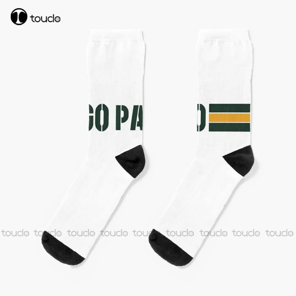 

Go Pack Go носки для велосипедистов персонализированные Индивидуальные унисекс подростковые Молодежные носки 360 ° с цифровой печатью Рождественский Подарок Смешной носки