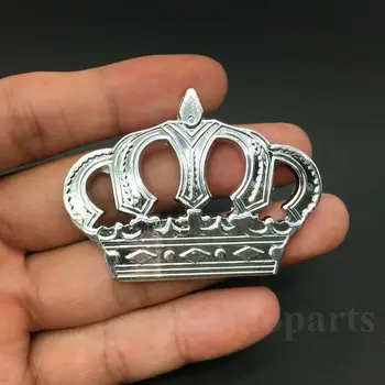 

Metal Crown Luxury Silver Emblems Auto Car Badge Decal Sticker Motorcycle