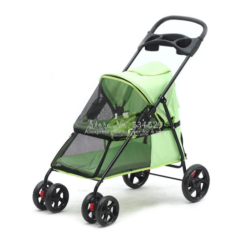 30% переноска для животных с четырьмя колесами для маленьких собак и кошек, супер светильник, дышащие коляски для животных из ткани Оксфорд