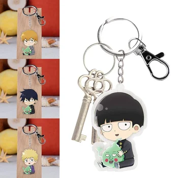 

1Pcs Mob Psycho 100 Keychain Anime Cartoon Figure Mobu Saiko Hyaku Kageyama Shigeo Kageyama Ritsu Acrylic Key Ring
