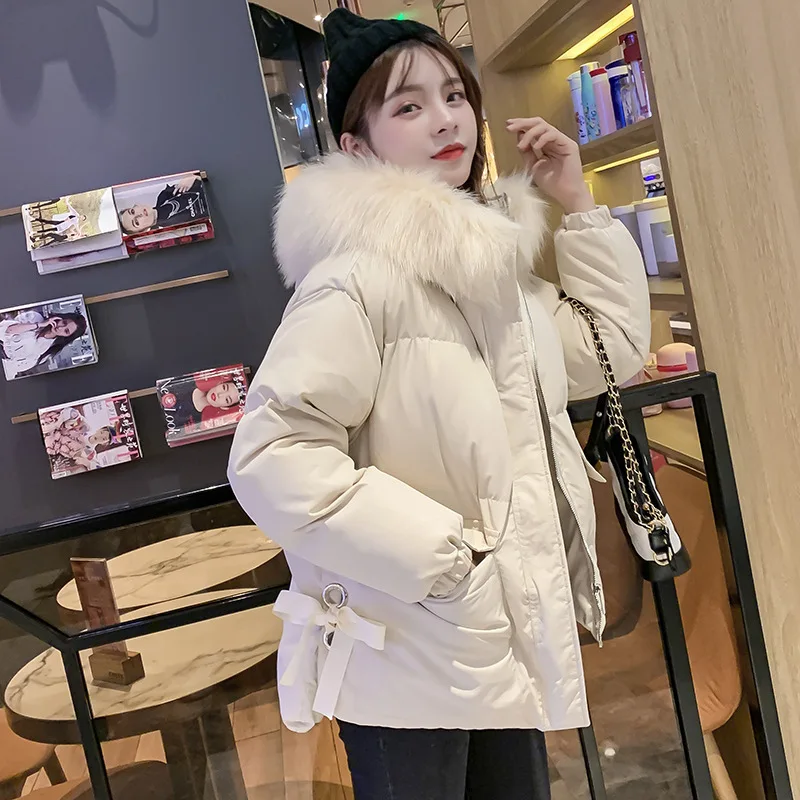 Short-height Cotton-padded Clothes Women's Short Winter New Style Korean-style down Coat Cotton Coat Fashion INS Super Fire