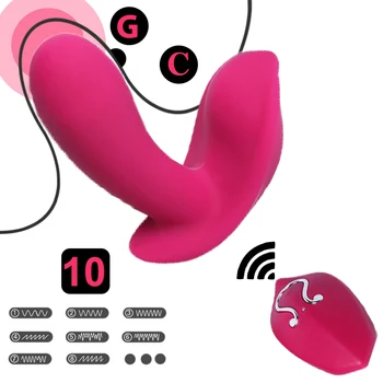 Remote Control Wearable Women's Dildo Vibrators for Women G Spot Clitoris Butterfly Panties Vibrating Egg Sex Toys for Adult 18 2