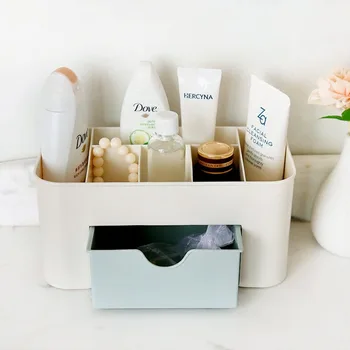 

Makeup Organizer Storage Box Cosmetic Large Capacity Makeup Display Case Brush Lipstick Holder Desk Bathroom Organizer