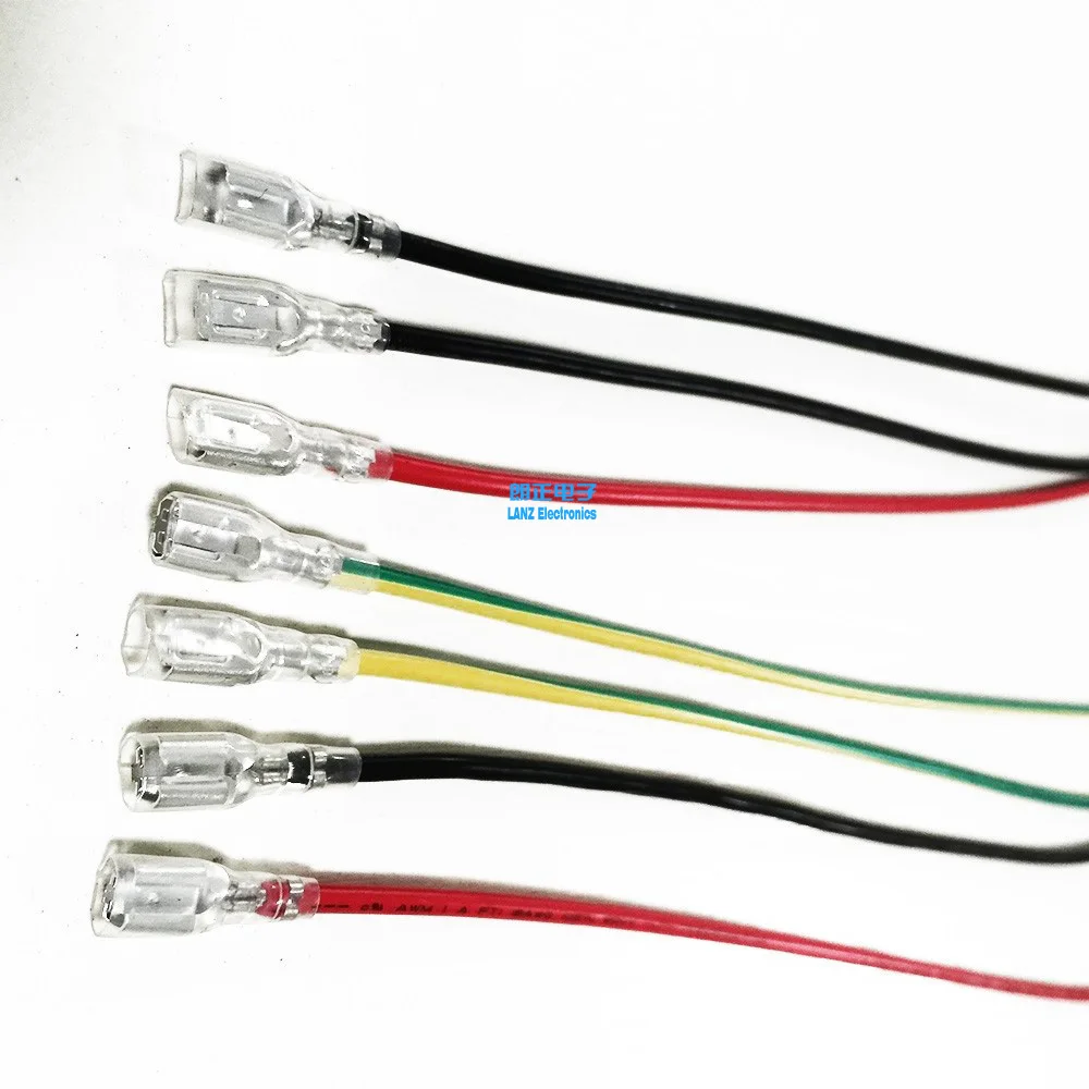 UL провод 18awg Электрический ПВХ кабель с 4,8 клеммный жгут для DIY автомобиля и розетки мото велосипед аксессуары для автомобиля