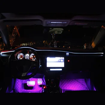 

12V RGB Camping Car Interior Multicolor Atmosphere Lamp 5050 LED Party Neon EL Flexible Bluetooth Control Strip Light Kit