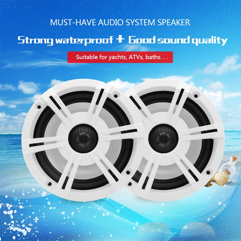 240Watts 6.5Inch Waterproof Marine Speakers System Outdoor Music Speaker For Boat Yacht SPA ATV UTV Golf Cart Bathroom Motorcycl