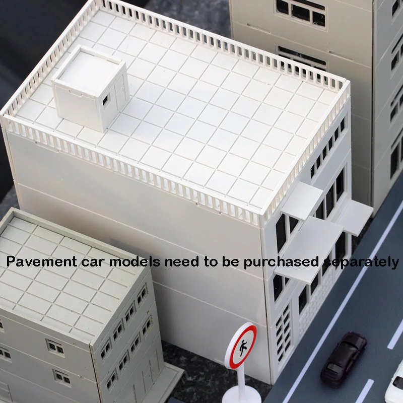  miniature Street Shop Building model Sand table model Pendant Plastic assembly 1:150/100/87/72/64