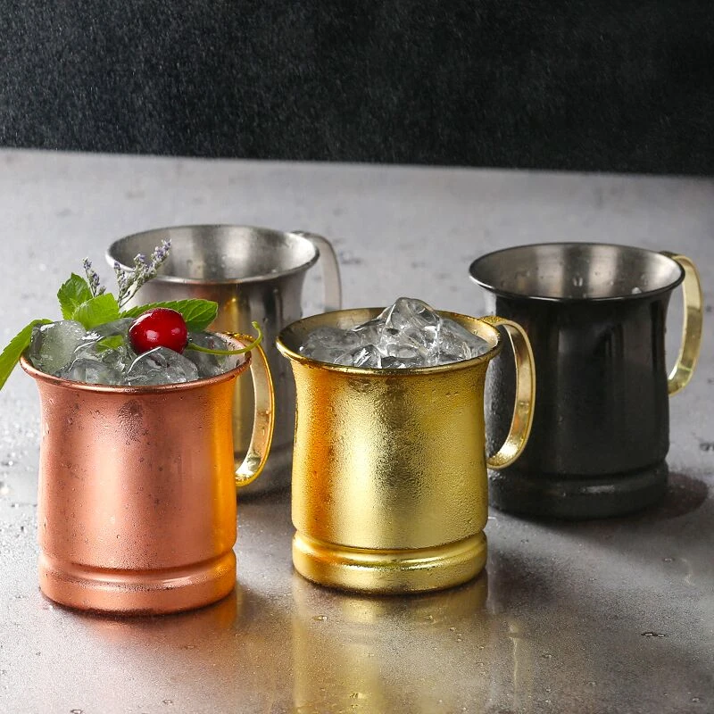 

Moscow Mule Copper Mugs Metal Mug Cup Stainless Steel Beer Wine Coffee Cup Bar Tool Barware