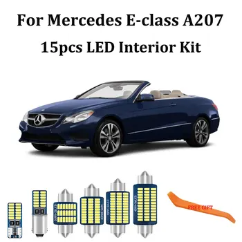 

15pcs LED Interior Light Kit For Mercedes E class A207 Convertible Cabriolet E220 E250 E260 E300 E320 E350 E400 E500 E550 (10-16