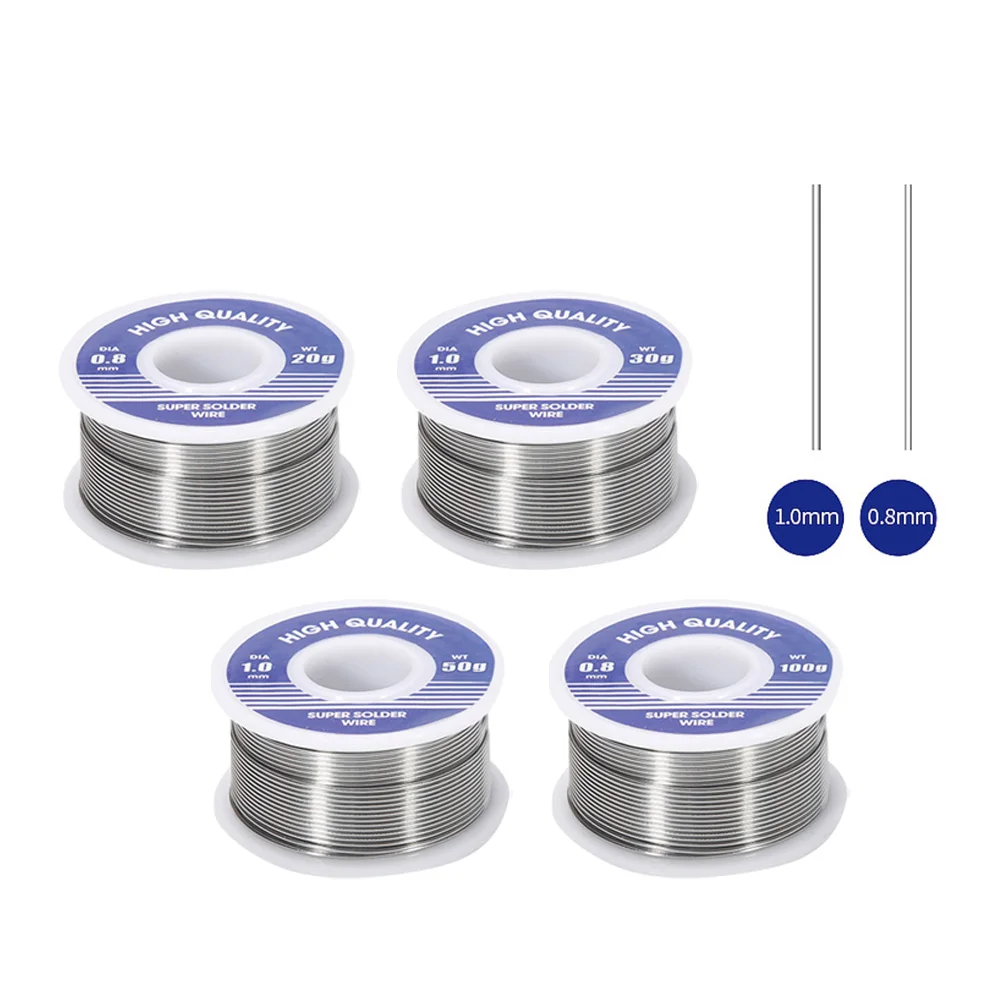 0.8/1.0mm Solder Wire Rosin Core Tin Solder Wire Soldering Welding Flux Welding line 2.0% Iron Wire Reel 20g/30g/50g/100g welding visor