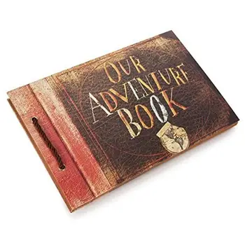 

Kraft Paper Sheets Card Our My Adventure Book Album Handmade Pixar DIY Photo foto Scrapbook Photo Album Photo Collections