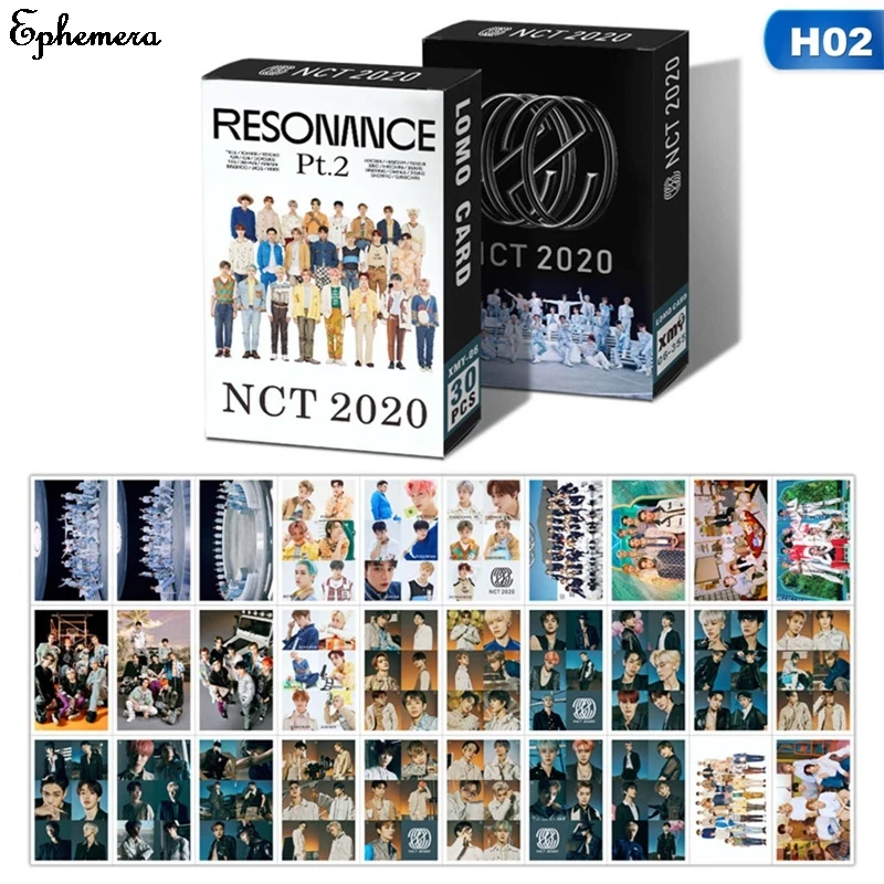 30 unids/set NCT 2020 nuevo álbum Resonancia cartel Lomo tarjetas de foto postal Kawaii papelería regalo