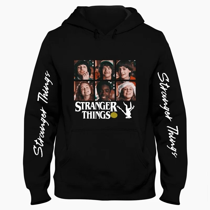 

SUNOWE Stranger Things Printed Hoodies Men & Women Pullover Hooded Sweatshirts for Autumn Winter Hip-Hop Couple Hoodies