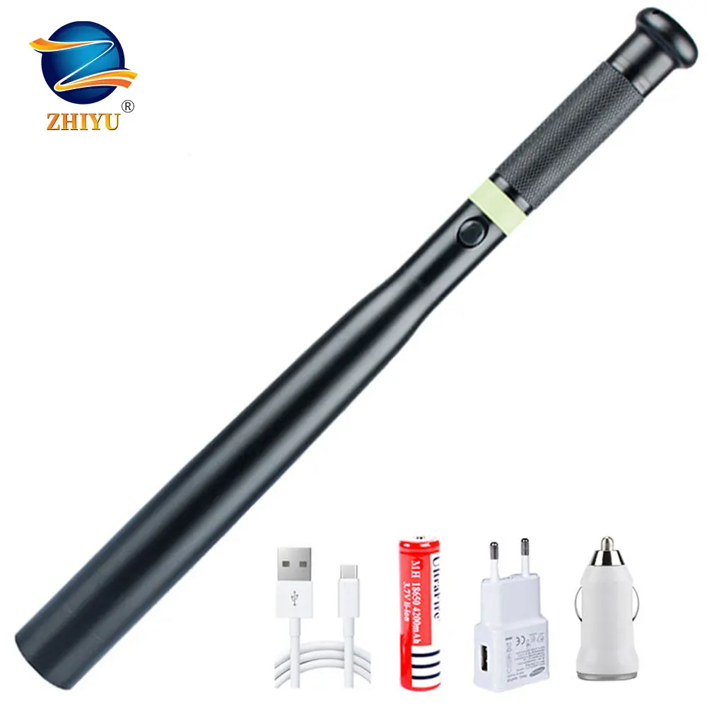 Фотовспыфонарь ZHIYU с фиксированным фокусом аккумулятором 18650 USB зарядкой 3