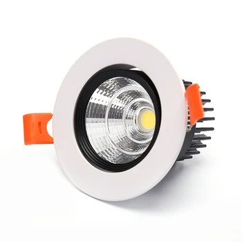 

Adjustable LED Recessed Downlight 5-7W COB LED Spotlight Angle Ceiling Light Kit