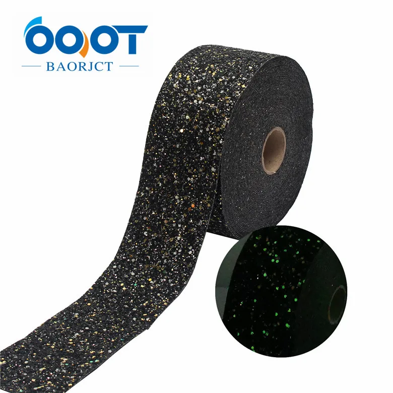 1 OOOT BAORJCT 197302,75 мм флуоресцентный цвет блестящая Толстая Лента Blingbling, 2 ярдов DIY головной убор ручной работы подарочная упаковка - Цвет: 1