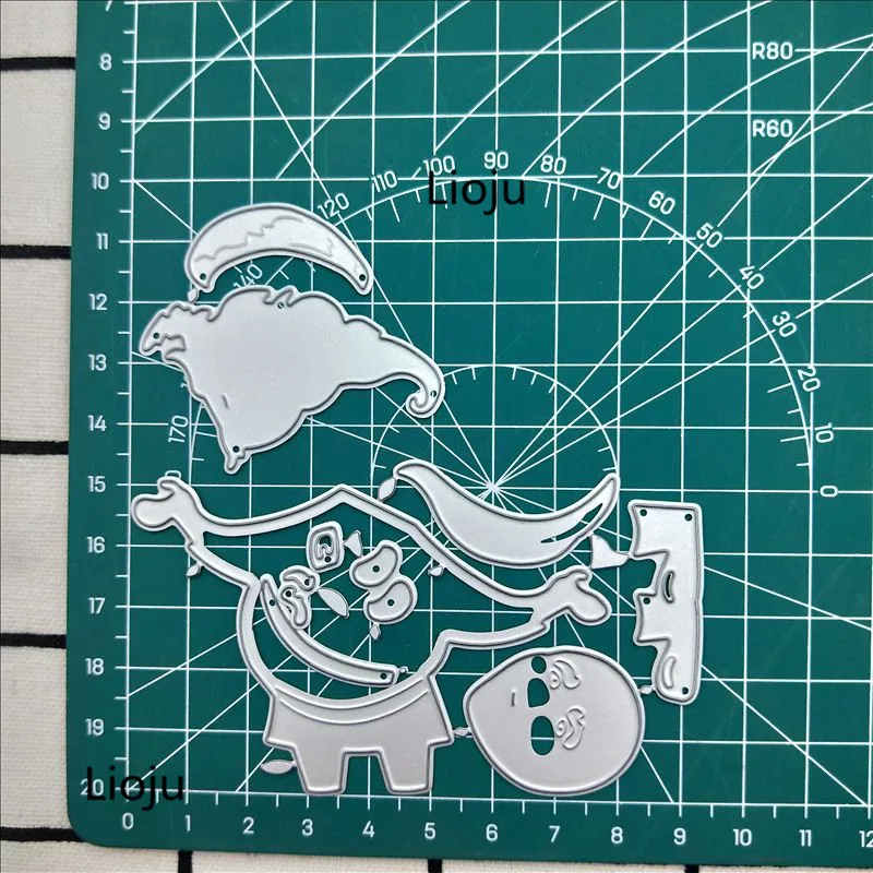 Troqueles De Corte De Metal * Para Manualidades DIY - Santa Claus De Navidad, Campana Y * Plantilla De Corte Con Bordes De Corte Precisos