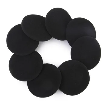 

4 Pair 60mm Replacement Ear Foam Earphone Pad Covers for Headset Headphone Black