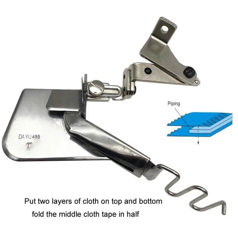 Single Needle Shirt Yoke Attachment with Piping for 4 or 5